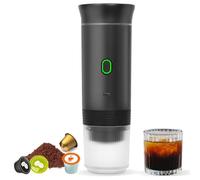 Mini Portátil, Compatible Con Cápsulas Y Café Molido, Pequeña Máquina De Cafés Para Acampar Y Hacer Senderismo, 3 En 1 Para Cápsulas Pequeñas O Grandes Y Café Molido Para Oficina, Viaje