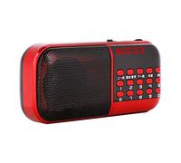 Mini portátil Radio FM/Tarjeta TF Altavoz Música Soporte Radio 2 TF Tarjetas Hi-Fi de Sonido, 87.5-108 MHz FM Digital FM Función de Sonido de cancelación de Ruido con Pantalla de LED, Regalos