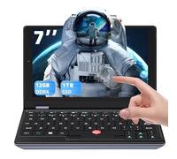 Mini portátil ultraligero, con pantalla táctil HD de 7 pulgadas, Celeron J4105, 12 GB de RAM, 960 GB SSD, Win 11 Pro/MS Office 2019, WiFi, USB 3.0, Mini HDMI, cámara web, tarjeta TF, para negocios y