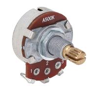 Mini Potenciómetro de Guitarra, Potenciómetro Cónico de Volumen de Sonido de Guitarra, Piezas de Repuesto de bajo de Metal Resistente a 500k, Rosca M8x0.8 para Control de Tono de