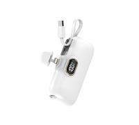 Mini Power Bank 5000mAh cable USB-C Type-c 22.5W compatible con iPhone 14, 13, 12, 11, Pro, Max, Plus, Samsung Galaxy S26 S25 S24 S23 cargador portátil Fast Charge con conector para iPhone