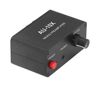 Mini Preamplificador Estéreo, Amplificador de Auriculares de 20 DB con Diseño de Enchufe Enchufable, Preamplificador de Sonido HiFi de Metal para Grabación, Fiestas, Eventos de Escenario en Vivo
