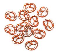 Mini Pretzels Mesa, Set de 12: Adornos Oktoberfest pequeños, Accesorios bávaros, Detalles Fiesta Cerveza, Ideas para cumpleaños, ambientación Tradicional Alemana, 3,5 cm