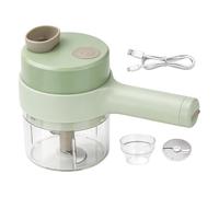Mini procesador de alimentos, picador eléctrico de de ajo para | Sistema de tres cortadores, acción de corte rápido, se adapta a dientes de ajo, pieza de cebolla, pimienta, raíz de jengibre