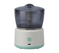 Mini procesador eléctrico de alimentos, picador de alimentos compacto con cuenco de 225 ml, alimentado por USB, blanco y verde menta, máquina picadora automática para alimentos y condimentos para