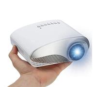Mini Projector 3D 1080P Portable LCD LED Mini Projector 600 Lumens 480x320 USB VGA TV AV Office Home Theater Home Theater Projector (Color : White Size : OneSize)