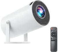 Mini Projector with Bluetooth, 4K Support 130" Screen Movie Projector with Auto Focus & Keystone, 5G+2.4G WiFi 6 Connection, 180° Rotatable Vision for Home Cinema, Laptop, Smartphone