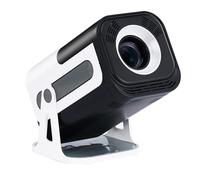 Mini proyector 1080P HD, WiFi 6, Bluetooth 5.0, Android 11.0, 180° giratorio, Auto Keystone (Black-Pink)