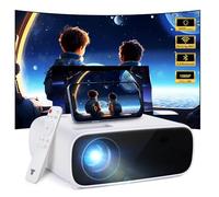 Mini proyector 2024, proyector Bluetooth de 18000 lúmenes, compatible con 1080P, 5G WiFi, LCD, cine en casa, compatible con iOS/Android/portátil/HDMI/PC/TV Stick/USB(negro)