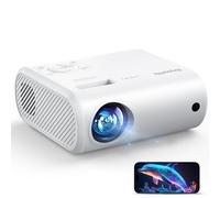 Mini proyector 4K portátil 17000 lux para smartphone, compatible con duplicación de pantalla con cable, compatible con TV Stick/Windows/iOS/Android/HDMI/USB