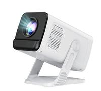 Mini proyector Android 14 OS aplicaciones integradas 1080P 4K compatible con proyector portátil con WiFi 6 y Bluetooth 5.4, proyector inteligente automático Keystone para dormitorio, noche de