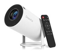 Mini proyector, compatible con proyector portátil 4K 1080P con doble banda WIFI6 5G inalámbrico 5.2 Bluetooth Android 11, 200 lúmenes ANSI, rotación de 180°, corrección automática de Keystone