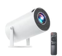 Mini Proyector con Bluetooth, Soporte 4K 130" Pantalla Cine Proyector con Enfoque Automático & Keystone, 5G+2.4G WiFi 6 Conexión, 180° Visión Giratoria Dar Cine en Casa, Laptop, Smartphone
