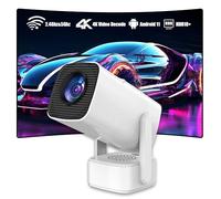 Mini proyector con HD, 150 ANSI lúmenes, resolución 1280x720P, proyector de películas portátil para Dormitorio, Cine en casa y Uso al Aire Libre(Blanco)