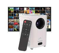 Mini proyector con proyector de películas portátil con WiFi 6 inalámbrico 5.2: nativo 720P, compatible con decodificación 4K, enfoque eléctrico, proyector de video de pantalla grande de 60 a 250