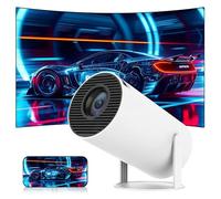 Mini Proyector con WiFi&Bluetooth,Proyector Portatil con Android11 para el Dormitorio&el Exterior,Videoproyector con resolución de 1280×720 píxeles,Compatible con Smartphones/televisores (Blanco)