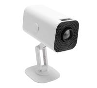 Mini Proyector con WiFi y Bluetooth, Proyector de Películas Portátiles de 1080p con Corrección de Llave Automática, Soporte USB, TV Stick, Teléfono (White)