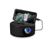 Mini Proyector de Bolsillo, Proyectores de Películas Portátiles Inteligentes, Integrada Y Altavoz, Proyector de Viaje de Vídeo 1080P, Regalo para Niños