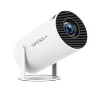 Mini proyector, decodificación 4K, resolución 1080P, compatible con teléfonos inteligentes, portátiles, tabletas y dispositivos de cine en casa, equipado con Bluetooth 5.0 y Wi-Fi 6, funciona con
