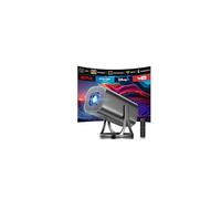 Mini proyector HD 1080P 4K compatible con proyectores inteligentes Auto Keystone & Focus 22000 lúmenes 260 ANSI Bightness WIFI 6 Bluetooth Home Theatre 508 cm 270° Soporte giratorio para juegos