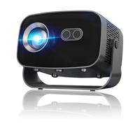 Mini proyector inteligente con WiFi 6 y Bluetooth, aplicaciones integradas Android 13, Keystone automático y enfoque eléctrico, proyector portátil de soporte 4K para dormitorio, techo, película al