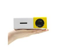 Mini proyector LED de cine en casa YG300 1080P portátil amarillo