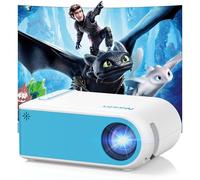 Mini Proyector Nasin, Proyector de Películas Portátil Soporte 1080P, Cine en casa y Uso al Aire Libre, Compatible iOS, Android, Tableta, Portátil, TV Stick, Tipo C, USB y HDMI, Proyector Bluetooth