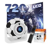 Mini Proyector para Partidos de fútbol Android 13 Proyector Portatil, Projector Portable con Corrección Trapezoidal Automática,1280 * 720P,WiFi 6 + BT 5.2,para Cine en casa/Camping (Bianco & Nero)