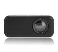 Mini Proyector Portátil 1080P para Niños Que Ven Películas, Juegan Juegos, Deportes en Y Acampar Al Aire Libre (tamaño de Proyección de hasta 60 Pulgadas)(UE Negro)