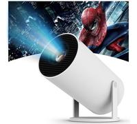 Mini Proyector Portátil Auto Keystone con Android 11,Proyector 4k con WiFi 2.4G/5G, BT 5.4, Pantalla de 130 Pulgadas, Giratorio 180°,Proyector Móvil Cine en Casa para HDMI/USB