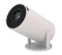 Mini Proyector Portátil Auto Keystone, Proyector Inteligente 300 ANSI con WiFi 6 BT 5.2, Rotación de 270°, Proyector de Vídeo Doméstico con HDMI/USB/AUX, Android 11.0 Integrado
