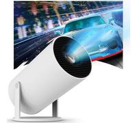 Mini Proyector Portátil con Android 11 Auto Keystone - WiFi 2.4G/5G, BT 5.4, Pantalla de 130 Pulgadas, Giratorio 180°, Cine en Casa para HDMI/USB