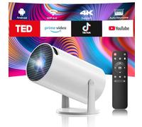 Mini Proyector Portátil con WiFi 6 Bluetooth 5.0 Support 4K，Proyector 4k con Android 11，200ANSI 220° Rotation Proyectores， Compatible con HDMI/USB/PS/Laptop/TV Stick