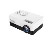 Mini proyector portátil de video-proyector, proyector de teléfono 1080P Full HD, proyector de cine en casa, proyector pequeño compatible con varios periféricos (240P, blanco)