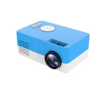 Mini proyector portátil de video-proyector, proyector de teléfono 1080P Full HD, proyector de cine en casa, proyector pequeño compatible con varios periféricos (360P, azul)