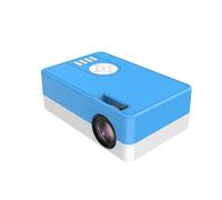 Mini proyector portátil de video-proyector, proyector de teléfono 1080P Full HD, proyector de cine en casa, proyector pequeño compatible con varios periféricos (480P, azul)