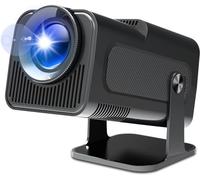 Mini proyector portátil HY320N 1080P con decodificación 4K, WiFi 6, Bluetooth 5.0, Android 11, rotación 180°, corrección trapezoidal, pantalla de hasta 150"