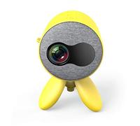 Mini proyector portátil para niños, proyector de cine en casa pequeño 3D, proyector 1080P compatible con teléfono móvil (color: blanco) (blanco) pequeño regalo