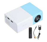 Mini Proyector Portátil, Proyector de Dibujos Animados de Regalo para Niños, Proyector Full HD 1080P, Mini Proyector de Vídeo LED para HDMI, USB, Audio, Tarjeta TF, AV y Control