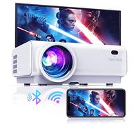 Mini Proyector Portátil WiFi Bluetooth, 15000 Lúmenes TOPTRO Proyector Soporte 1080P Full HD, Función de Zoom, ±15° Corrección Keystone, Proyector LED 120000H para Teléfonos/Fire TV Stick/PS5