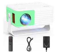 Mini Proyector Portatil, Yoton Y3Mini Projector con Auto Keystone, Altavoz Integrado y Soporte Giratorio, Compatible con iOS/HDMI/TV Stick/Google Cast, para el Hogar, Dormitorio (Verde)