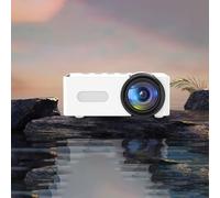 Mini proyector portátil YT100 Disfruta de películas y juegos HD de 1080p con opciones de conectividad inalámbrica fáciles (blanco)