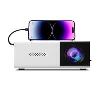 Mini Proyector, Proyector de Películas Portátiles HD de 1080p, Proyector Smart Home con HDMI, USB, Interfaz de Sonido 3.5 para Teléfonos Inteligentes, Computadora Portátil,