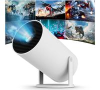 Mini proyector, proyector inteligente 4K/120 ANSI con BT 5.0, Android 11.0, Proyector portátil Corrección automática de Trapecio, 180 grados, 130 pulgadas, adecuado para teléfono/PC/HDMI USB