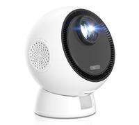 Mini proyector, proyector inteligente con WiFi y Bluetooth, enfoque automático, sistema Android integrado, altavoz HiFi, compatible con decodificación 4K 1080HD, proyector portátil ideal para