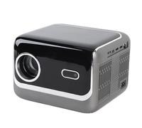 Mini Proyector, Proyector Portátil 1080P con Control Remoto, Enfoque Automático, Corrección Automática, Proyección Lateral, Evitación Automática de Obstáculos, para Teléfono