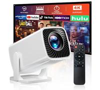 Mini proyector, proyector portátil 4K, proyector Full HD 1080P para exteriores, proyector de película de rotación de 270°, visualización máxima de 200 pulgadas, compatible con smartphone, TV Stick,