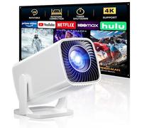Mini proyector, proyector portátil 4K, proyector Full HD 1080P para exteriores, proyector de película de rotación de 270°, visualización máxima de 200 pulgadas, compatible con smartphone, TV Stick,