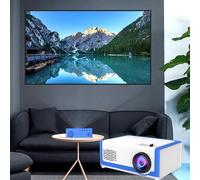 Mini proyector, proyector portátil compatible con decodificación HD de 1080p, proyector doméstico soporta disco U, TF, HDMI y reproducción de cable AV para teléfono, PC, TV, pequeño regalo