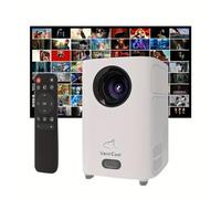 Mini proyector, proyector portátil Q1, 720P nativo, compatible con decodificación 4K con WIFI6 5G inalámbrico 5.4 de doble banda, corrección trapezoidal automática, proyector de video de pantalla de